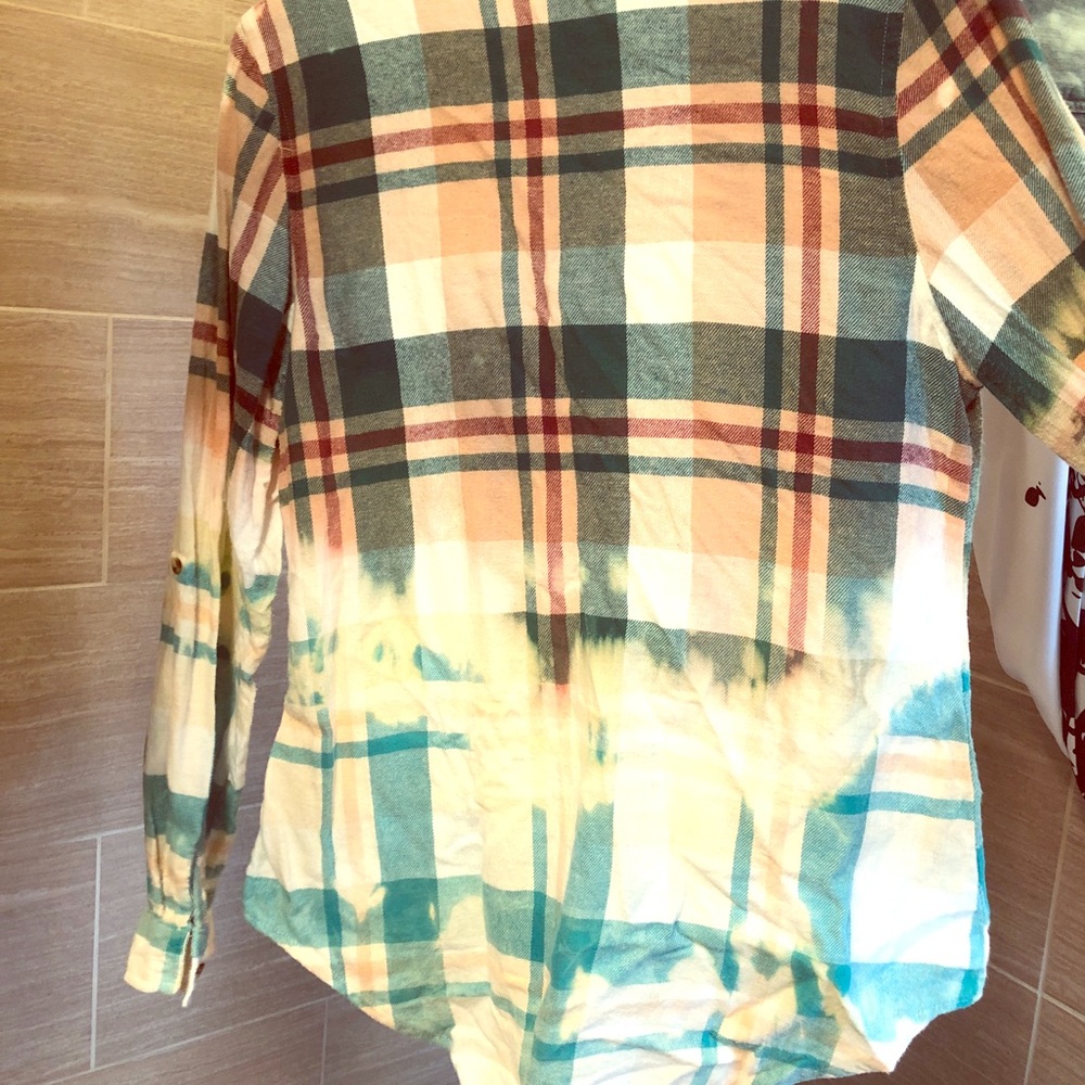 Handmade distressed women’s flannel